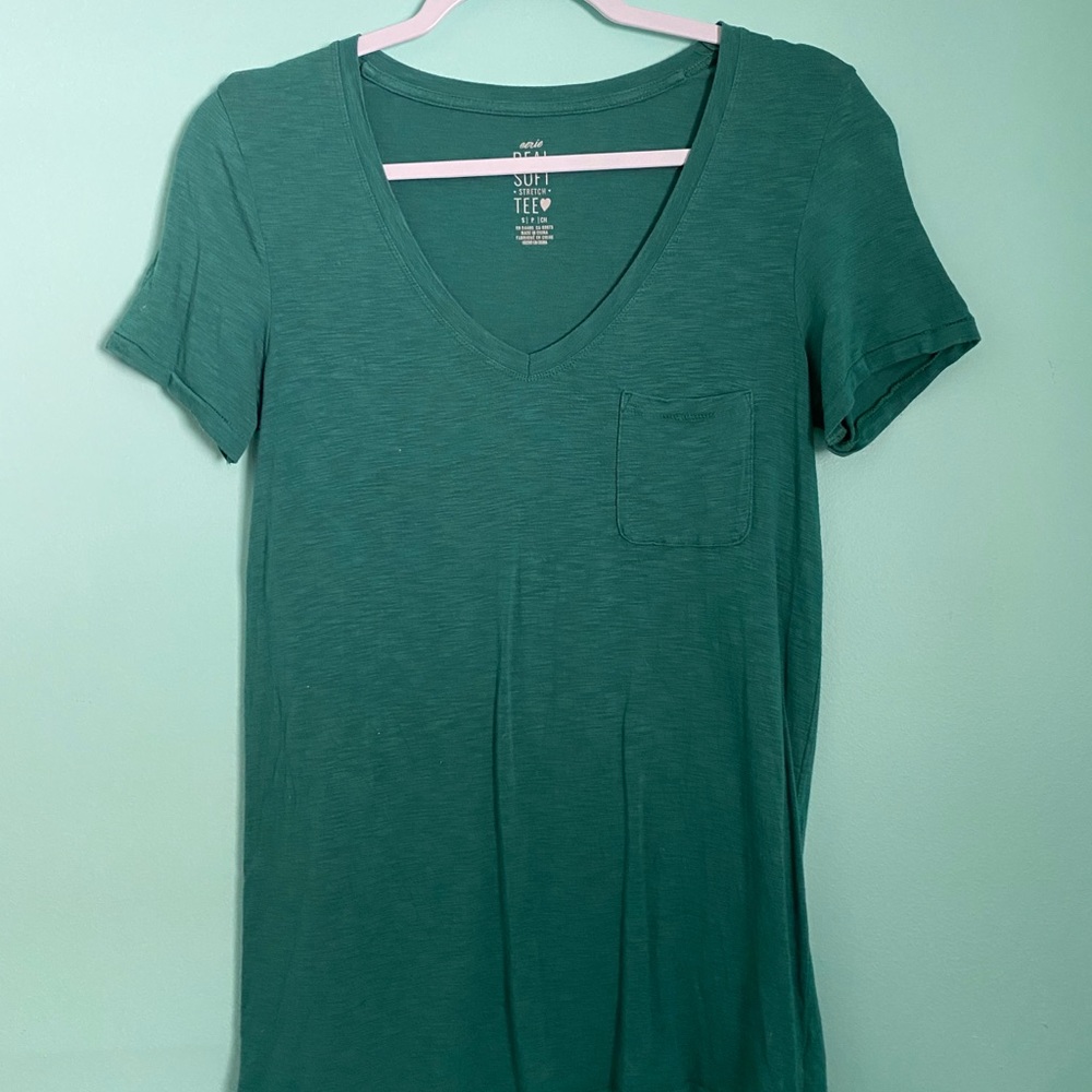 Aerie Real Soft Short Sleeve Pocket Tee